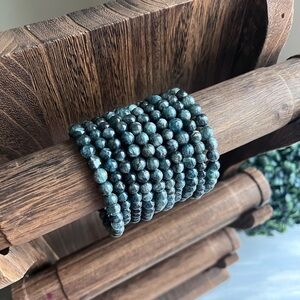 Blue green kyanite bracelet